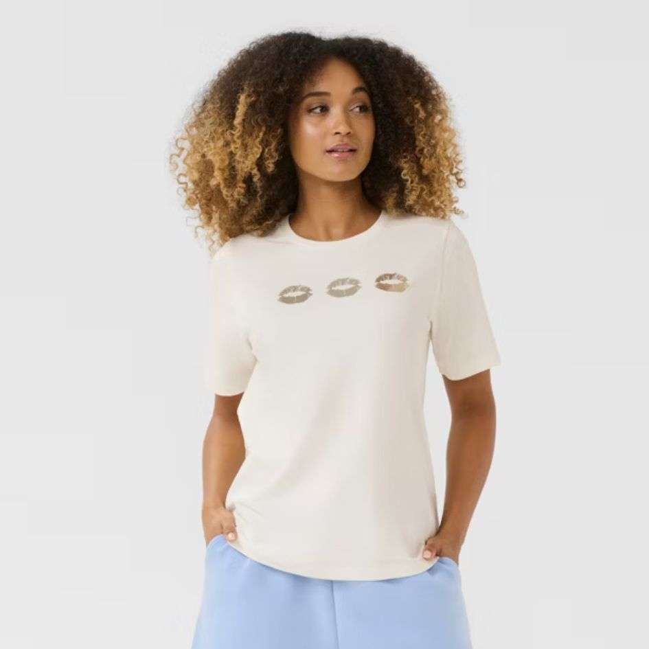 Culture Cudara Gith T-Shirt in Spring Gardenia