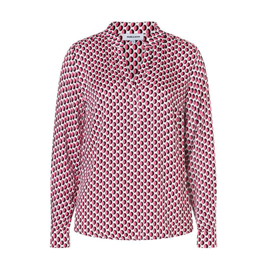 More & More Polka Dot Print Berry Blouse