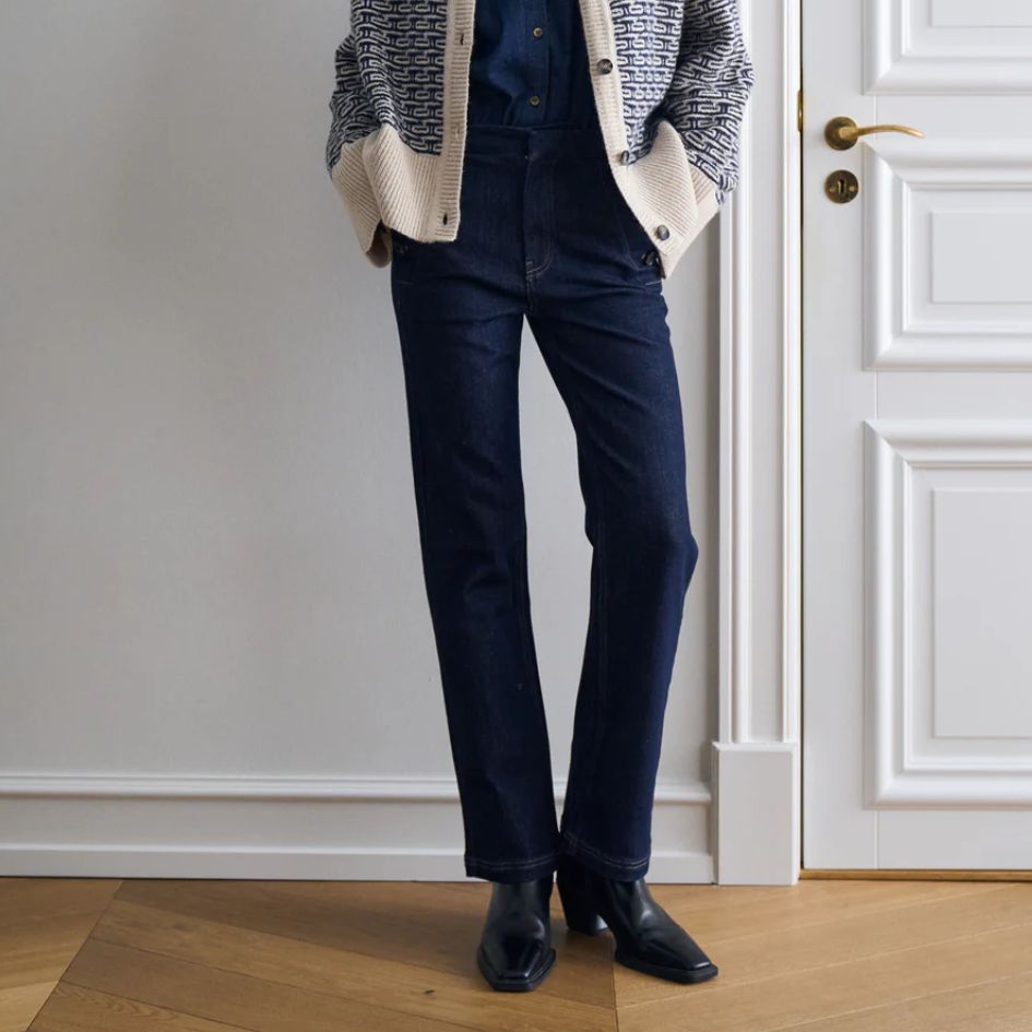 Pieszak Jenora Cropped Sailor Jeans Blue Dawn