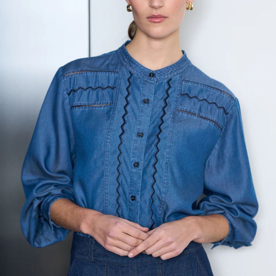 Pieszak PD Celika Embroidered Denim Shirt