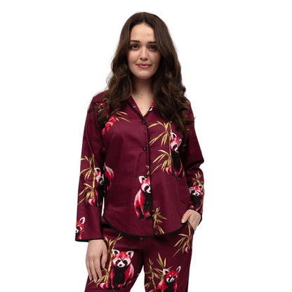 Cyber Jammies - Ox Blood Panda Print