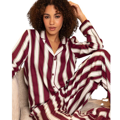 Cyber Jammies - Ox Blood Stripe
