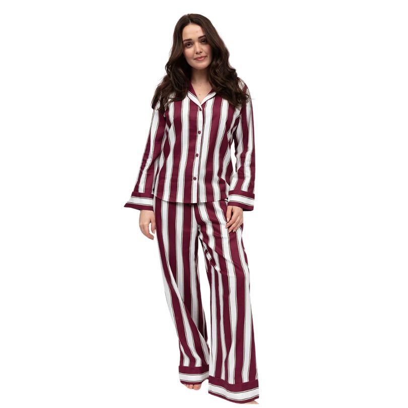 Cyber Jammies - Ox Blood Stripe