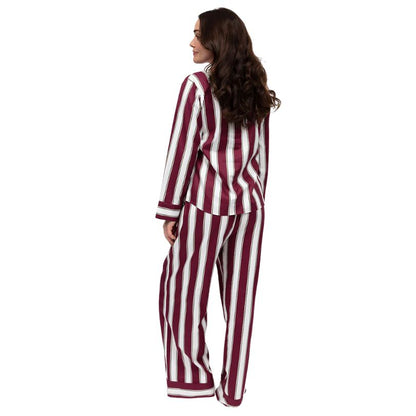 Cyber Jammies - Yasmin Ox Blood Stripe