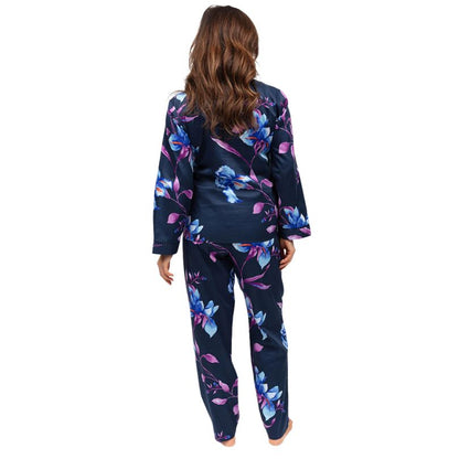 Cyber Jammies - Navy Floral Print 