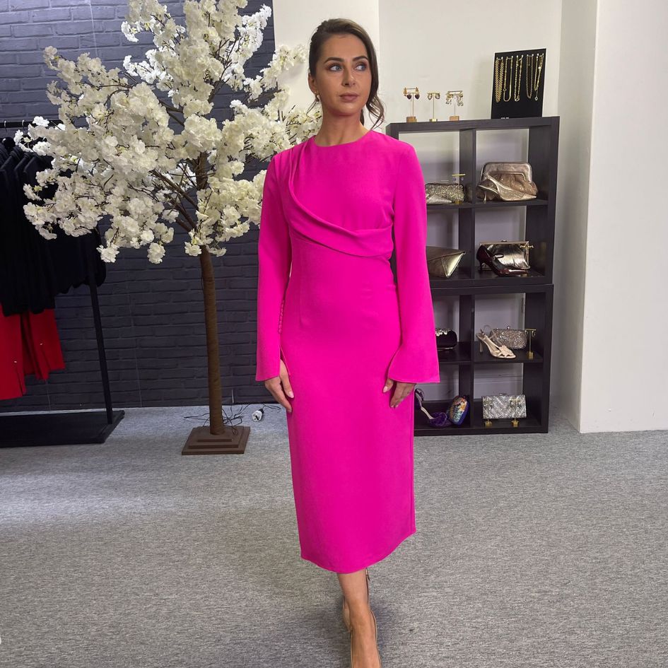 Kameya Abigail Dress in Fuchsia