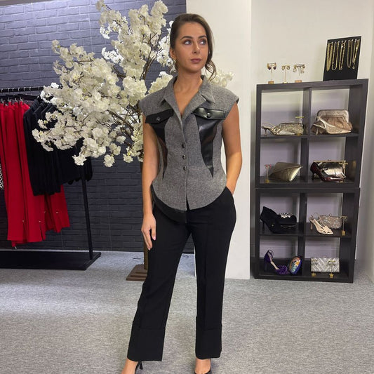 Kameya Audrey Waistcoat in grey