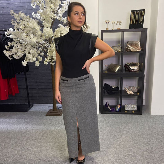 Kameya Aliyah Dress in Grey