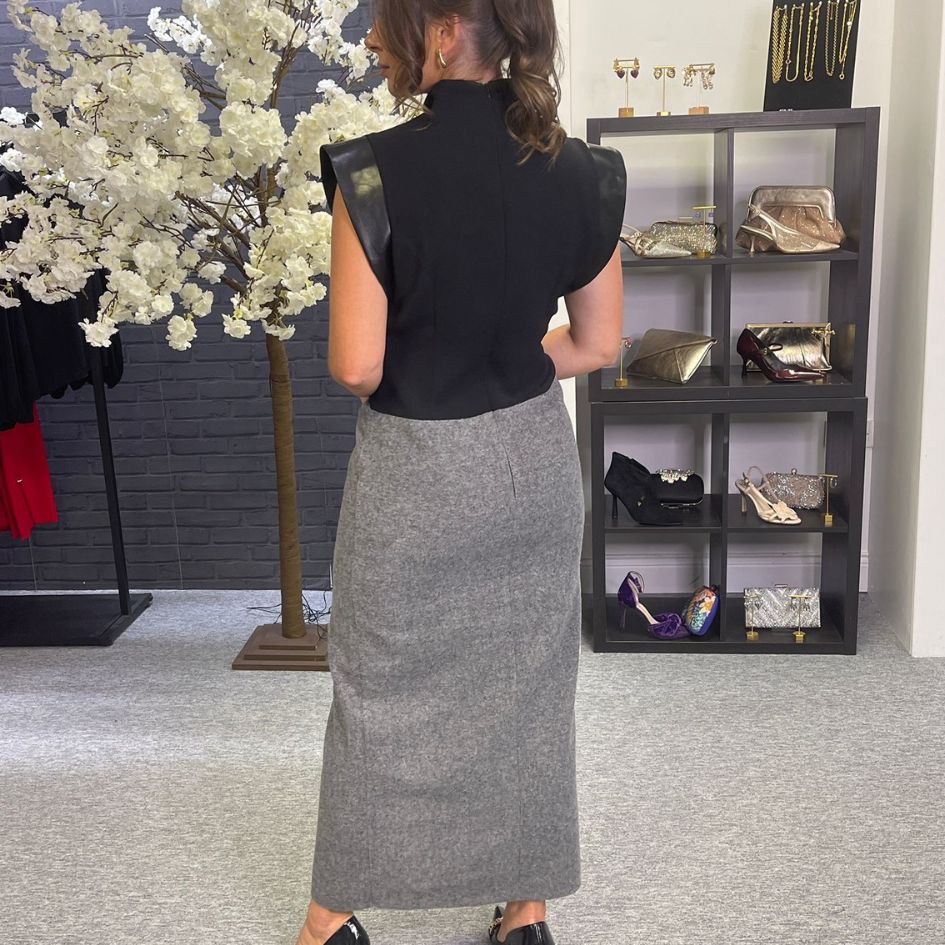 Kameya Aliyah Dress in Grey