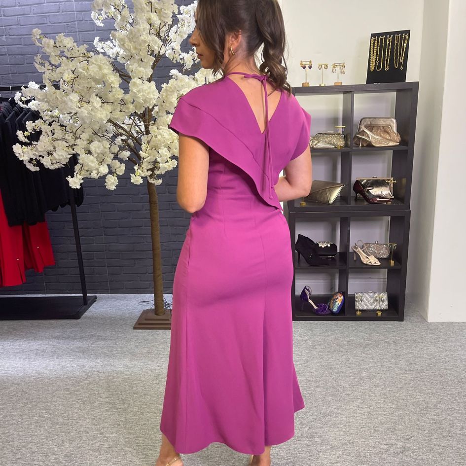 Kameya Autumn Dress in Voilet