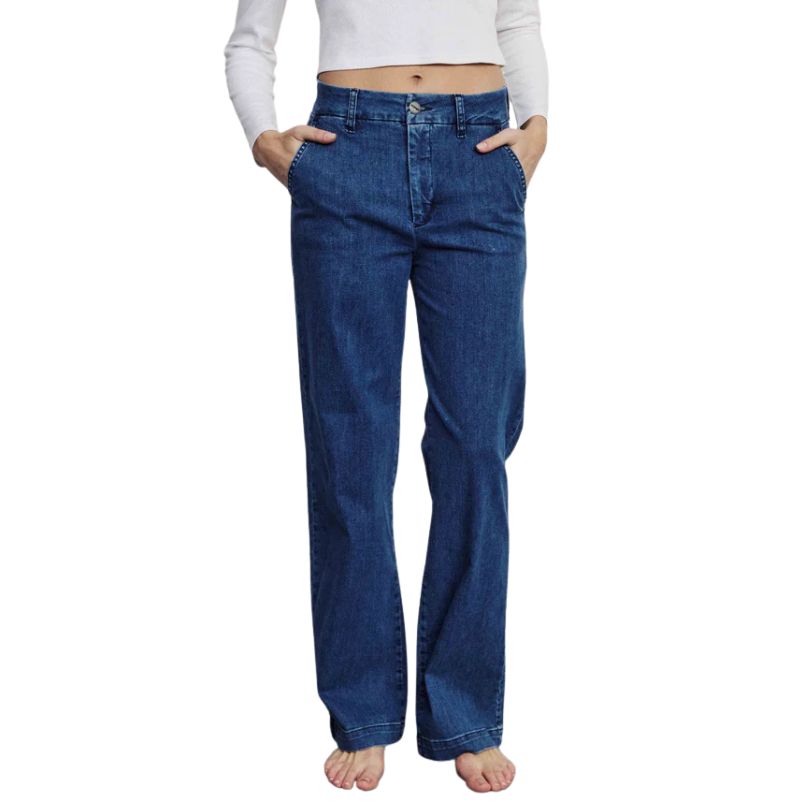 Numph - NUAMBER PANTS SHORT - Medium Blue Denim