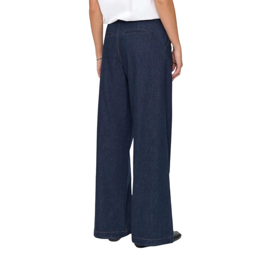Numph - NUBELIS DENIM LONG PANTS - Dark Blue Denim