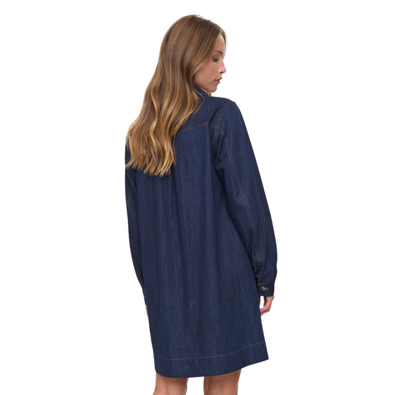 Numph - NUCHIKU DRESS - Dark Blue Denim