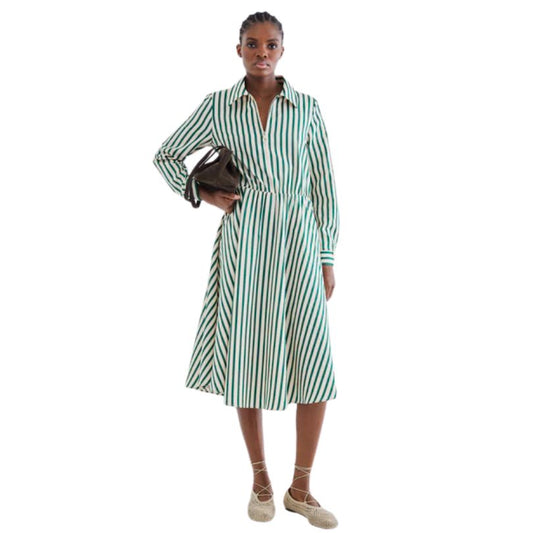 Jovonna London - Botticelli Dress Green Stripes
