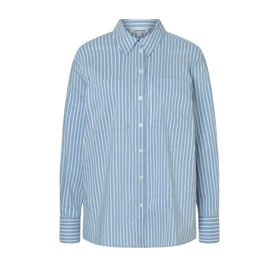 More & More Stripped Blue Shirt