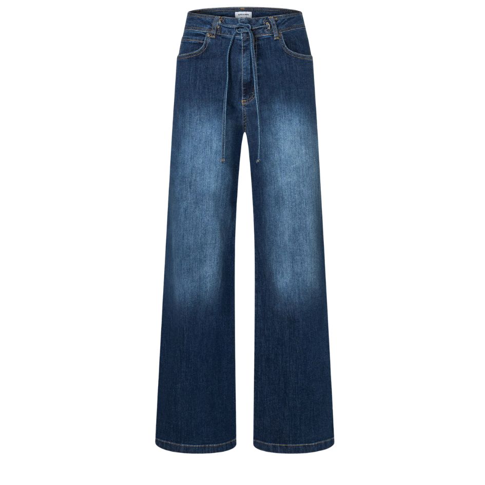 More & More Tie Dark Blue Denim Jeans