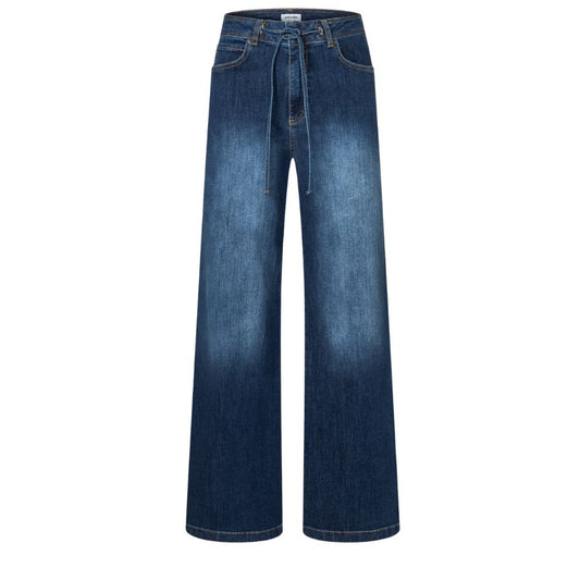 More & More Tie Dark Blue Denim Jeans