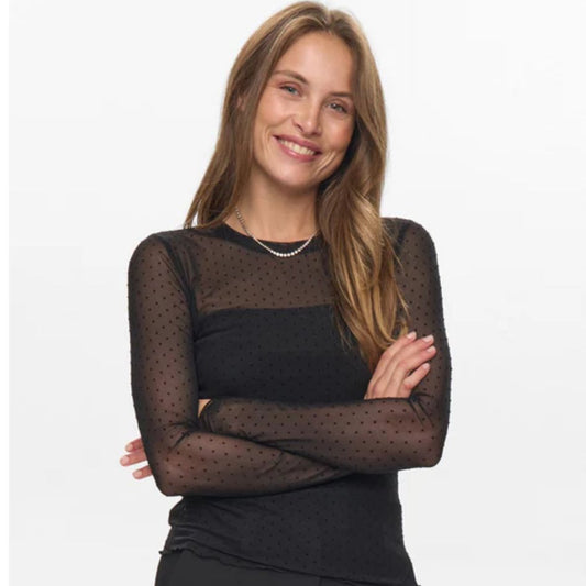 Numph Nujinnie Black Blouse