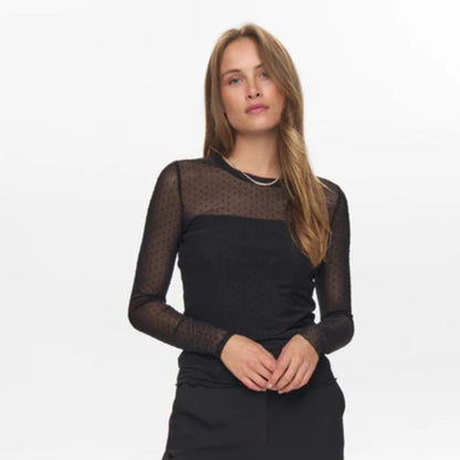 Numph Nujinnie Black Blouse