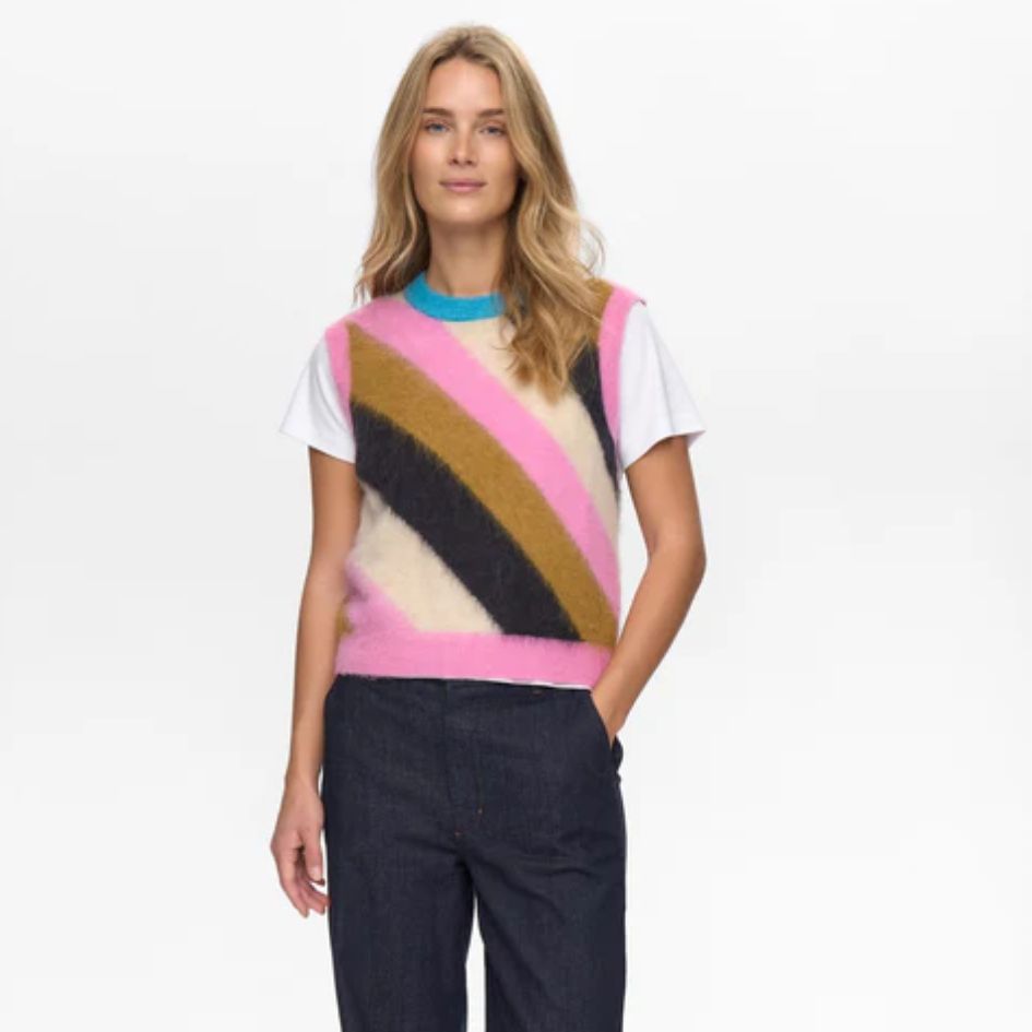 Numph Nusuri Multi Stripe Vest