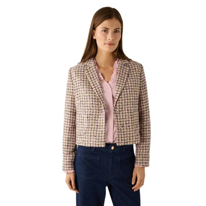 More & More - Multicoloured Check Bouclé Blazer