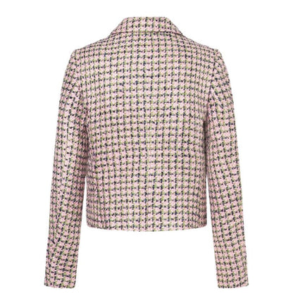 More & More - Multicoloured Check Bouclé Blazer