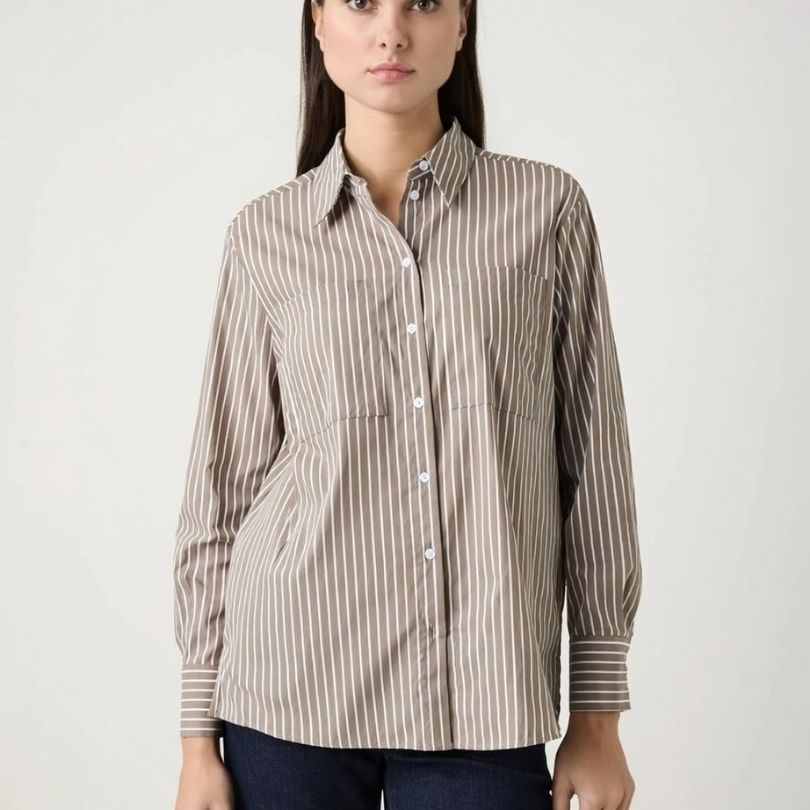 More & More Striped Beige Shirt
