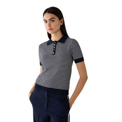More & More - Polo Pullover with Stripes 2373