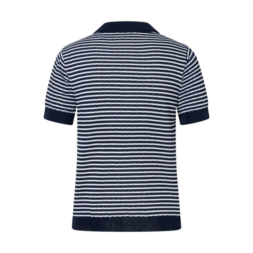 More & More - Polo Pullover with Stripes 2373