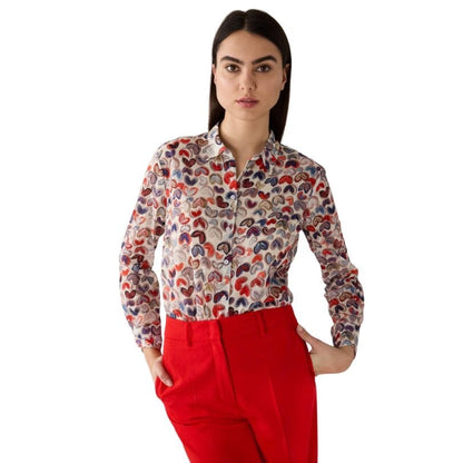 More & More - Printed Blouse 4041 Coloured Heart Print