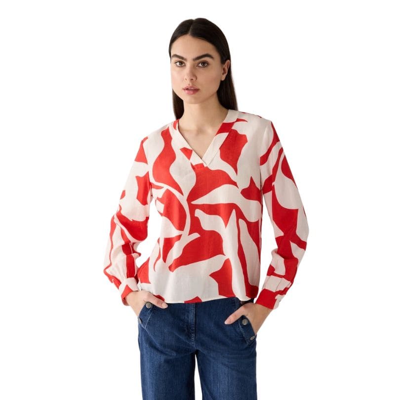 More & More - Printed Blouse 2539 Modern Graphical Print