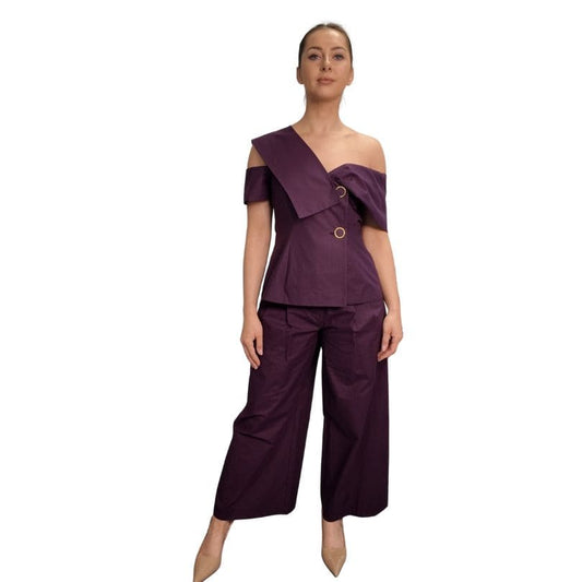 Kameya - Paisley Pants in Plum