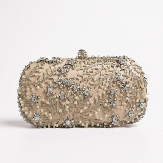 Ariel Gold Embellished Clutch