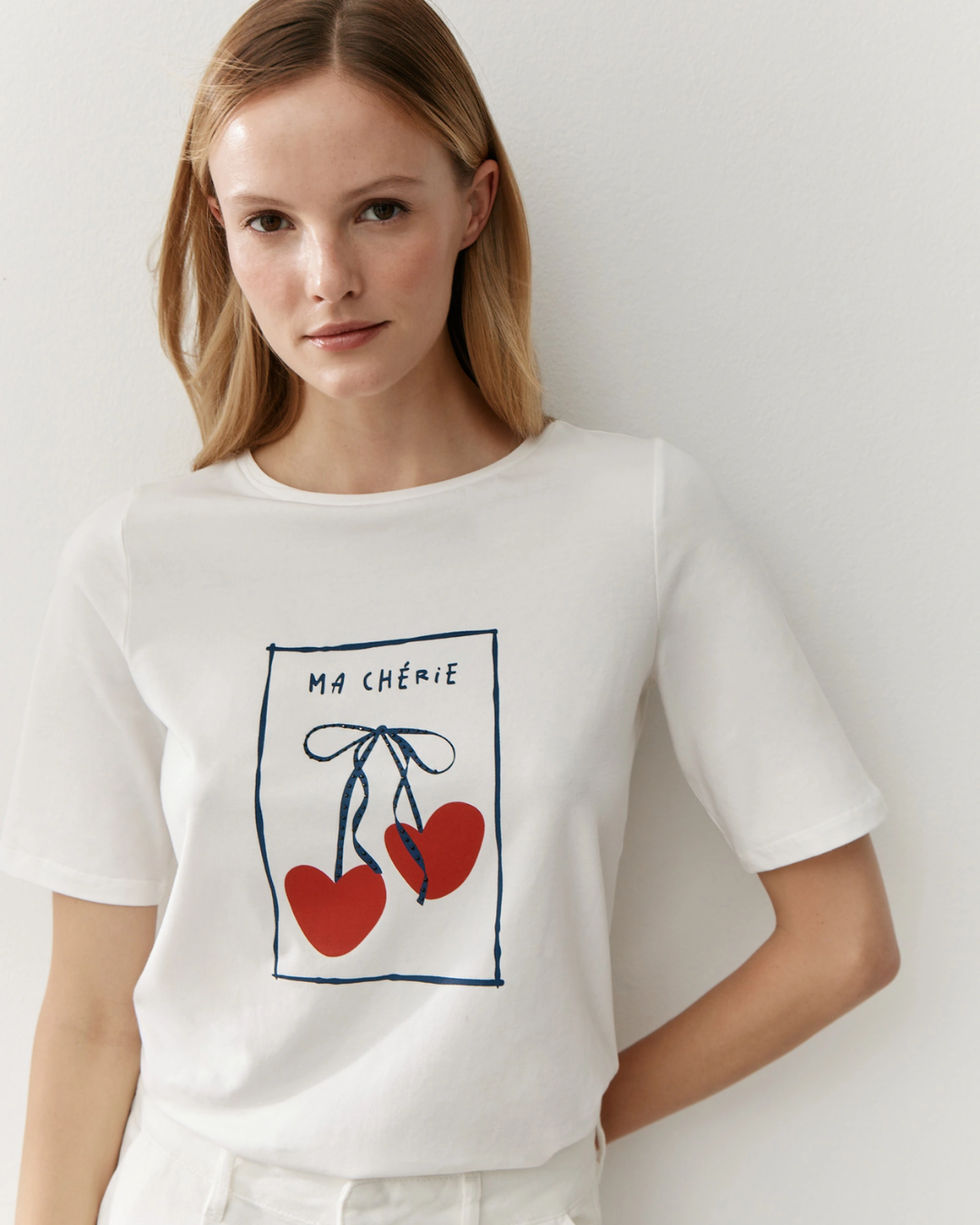 More & More - T-shirt with Cherry print