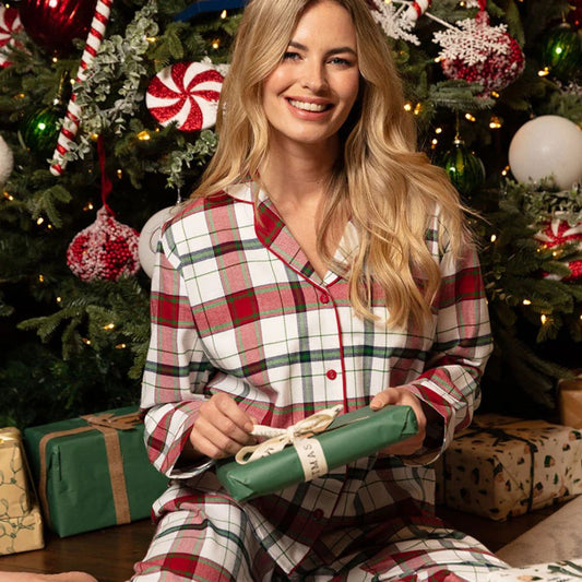 Cyber Jammies - Brushed Red check Set