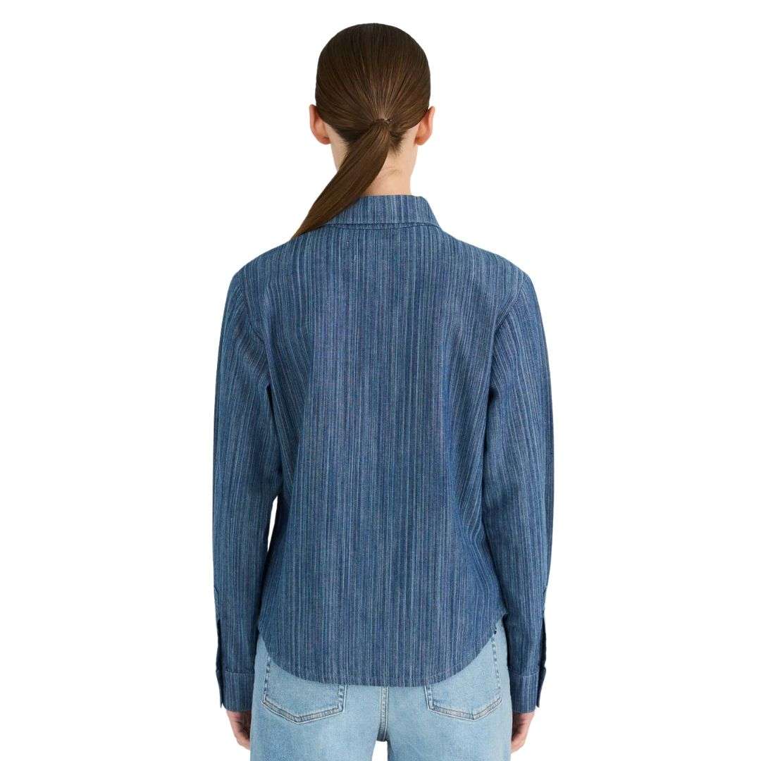 PD-Becca Shirt Wash Atlantic Denim Stripe