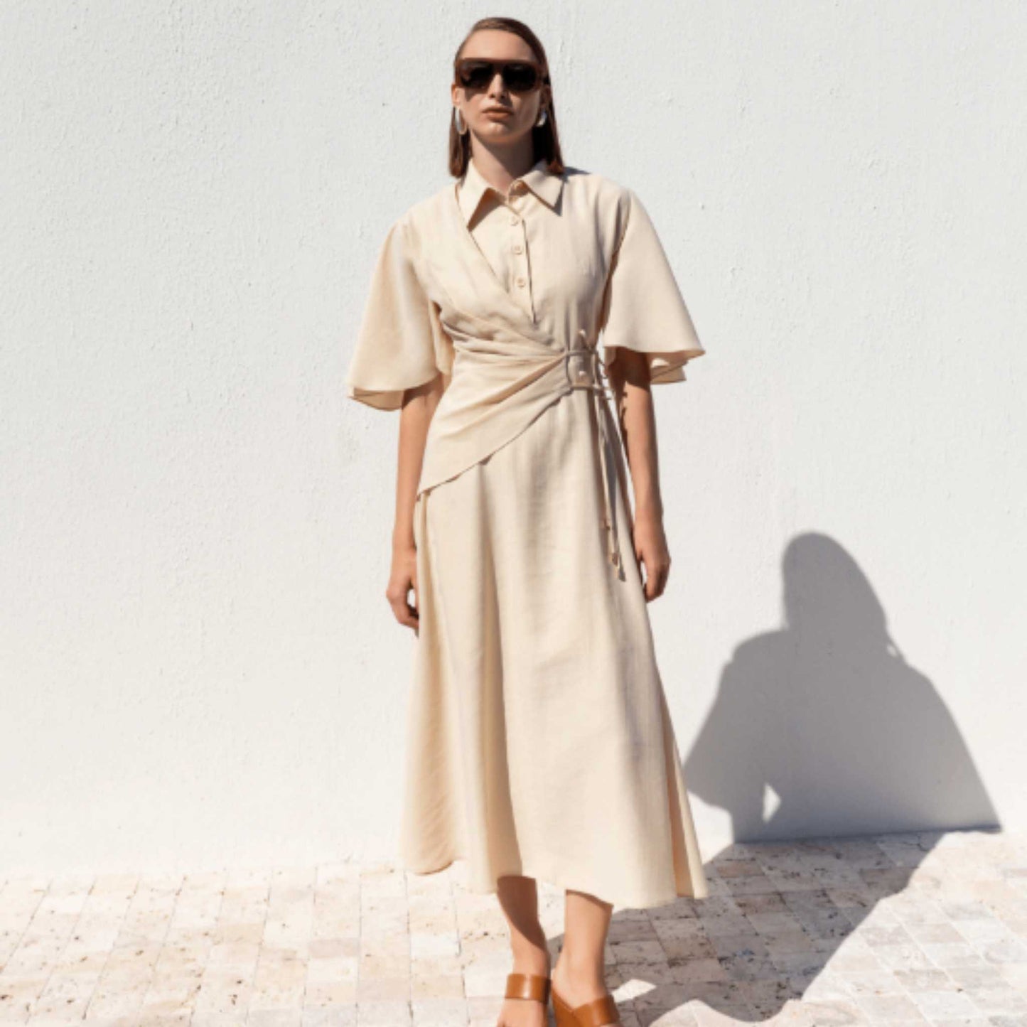 Kameya - Polly Dress in Beige