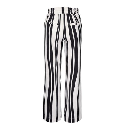 Kimara - Mara Trousers Stripe White & Navy