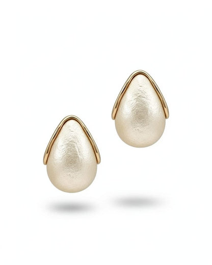 Aoife Pearl Teardrop Stud Earrings