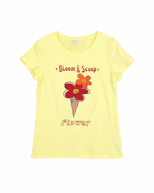 Blake Bloom & Scoop Flower T-shirt Yellow