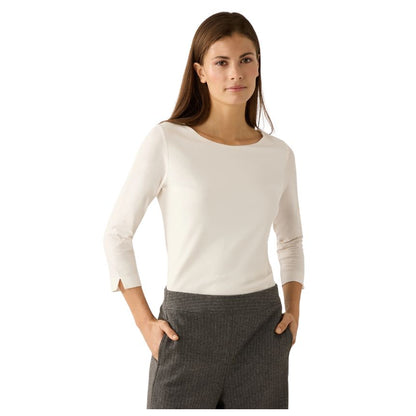 More & More 3/4 Sleeve  White T-Shirt