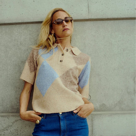 Pieszak Haley Harlekin Polo Knit