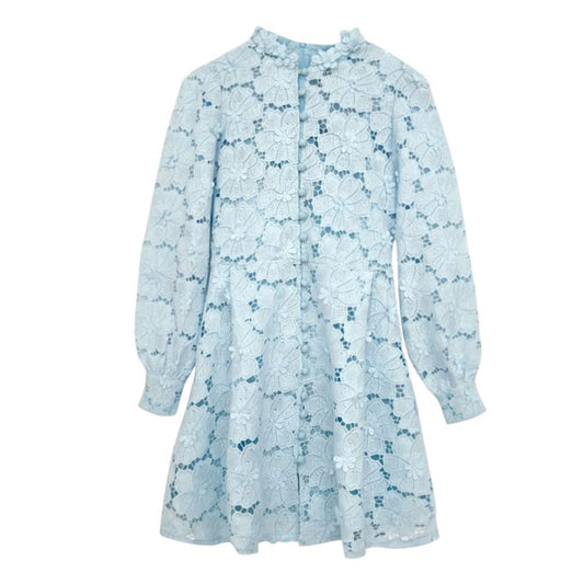 Daisy Floral Dress in Blue