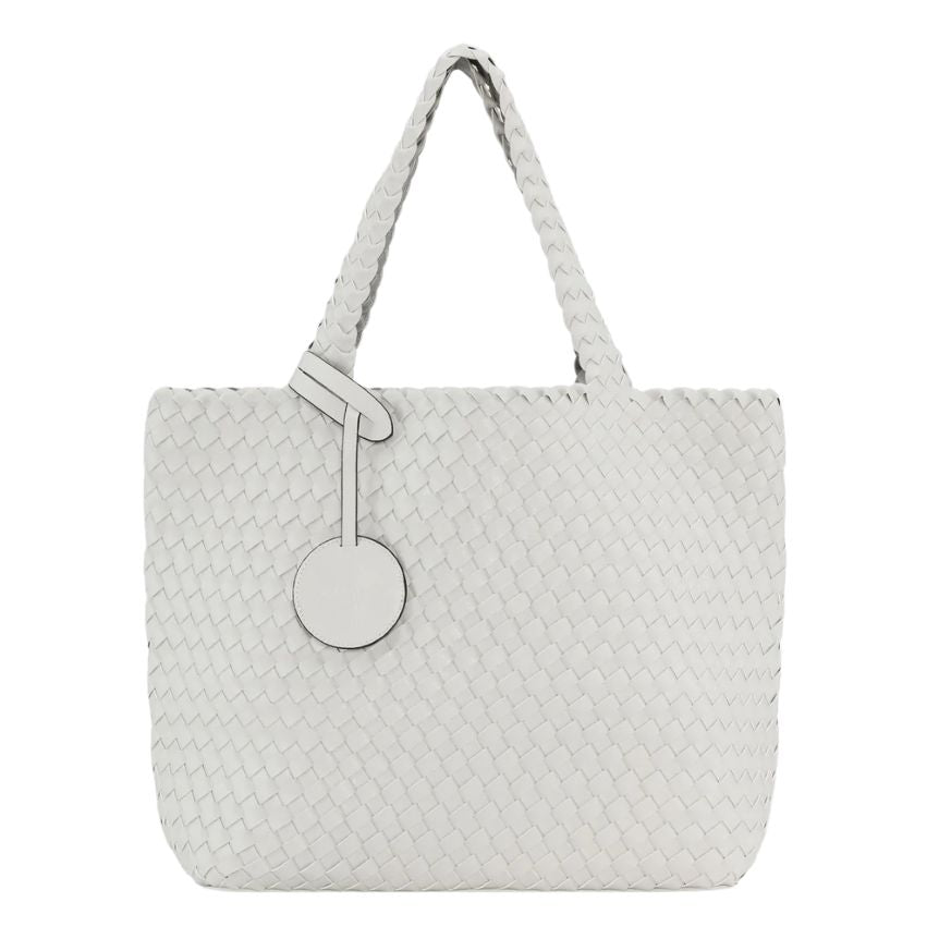 Ilse Jacobsen Reversible Tote Bag in Moonstruck Silver and Cream