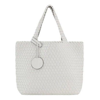 Ilse Jacobsen Reversible Tote Bag in Moonstruck Silver and Cream