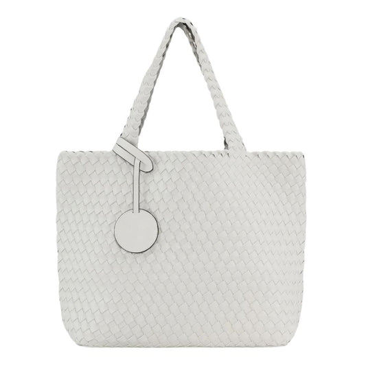 Ilse Jacobsen Reversible Tote Bag in Moonstruck Silver and Cream
