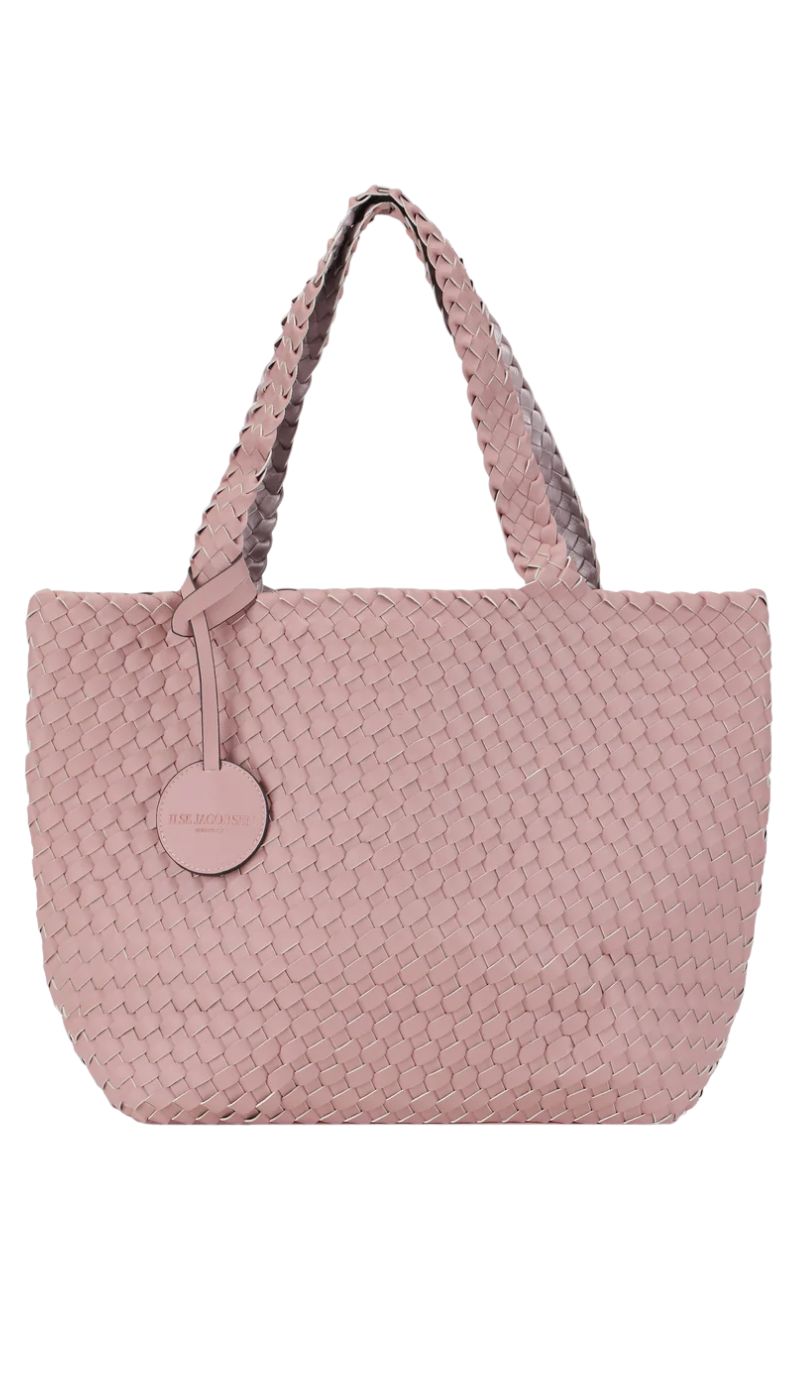 Ilse Jacobsen Reversible Tote Bag in Brown and Rose