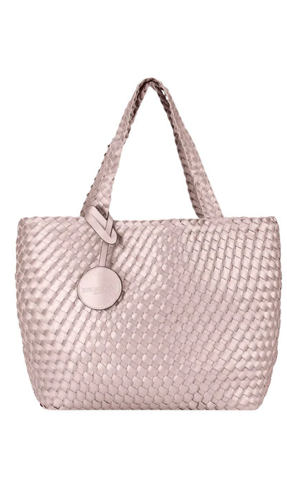 Ilse Jacobsen Reversible Tote Bag in Brown and Rose