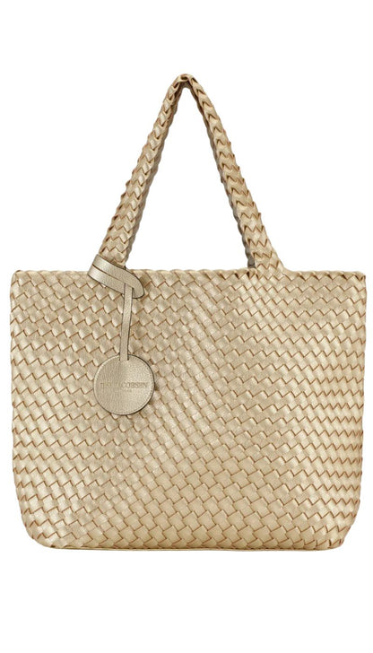 Ilse Jacobsen Reversible Tote Bag in Gold