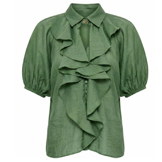 Kameya Orla Blouse in Khaki